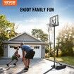 Basketball Hoop 4-10 ft Adjustable Height Portable Backboard System 44 inch Basketball Hoop & Goal Basketball Set with Wheels Stand and Fillable Base