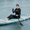 Inflatable Stand Up Paddle Board 3230 x 838 x 152 mm SUP Paddleboard with Board Accessories Pump Paddle Fin Phone Bag Backpack Ankle Leash Repair Kit