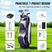 Golf Cart Bag with 14 Way Organizer Divider Top 36inch Multiple Pockets Premium Nylon Cart Bag Durable Golf Bags with Handles & Dust Cover