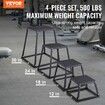 Plyometric Jump Boxes 12/18/24/30 Inch Plyo Box Platform and Jumping Agility Box Anti-Slip Fitness Exercise Step Up Box Set