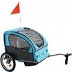 Bike Trailer for Toddlers Kids 27 kg Load Tow Behind Foldable Child Bicycle Trailer w Universal Bicycle Coupler Canopy Carrier w Strong Carbon Steel Frame