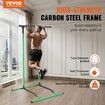 Power Tower Dip Station 2-Level Height Adjustable Pull Up Bar Stand Multi-Function Strength Training Workout Equipment Fitness Dip Bar Station 220LBS