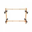 Freestanding Kayak Storage Rack Kayak Stand for 4 Kayak Canoe Paddleboard Heavy-duty Steel Kayak Hanger Holder w Padded Arms & Adjustable Width 100 kg Max