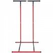 Power Tower Dip Station 2-Level Height Adjustable Pull Up Bar Stand Multi-Function Strength Training Workout Equipment Home Gym Fitness Dip Bar 220LBS