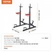 Squat Power Rack Adjustable Heavy Duty Barbell Weight Bench Press Stand