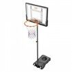 Basketball Hoop 5-7 ft Adjustable Height Portable Backboard System 32 inch Basketball Hoop & Goal Basketball Set with Wheels Stand and Fillable Base