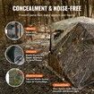 Hunting Blind 270degree See Through Ground Blind 4-5 Person Pop Up Deer Blind with Carrying Bag Portable Resilient Hunting Tent One-Way See-Through Mesh