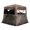 Hunting Blind 270degree See Through Ground Blind 4-5 Person Pop Up Deer Blind with Carrying Bag Portable Resilient Hunting Tent One-Way See-Through Mesh