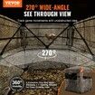 Hunting Blind 270degree See Through Ground Blind 1-2 Person Pop Up Deer Blind for Hunting with Carrying Bag Portable Resilient Hunting Tent