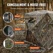 Hunting Blind 270degree See Through Ground Blind 1-2 Person Pop Up Deer Blind for Hunting with Carrying Bag Portable Resilient Hunting Tent