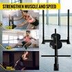 Fitness Sled 300Lbs Capacity Weight Training Sled Premium Iron with Black Powder Coat Speed Training Sled for Athletic Exercise and Speed Improvement