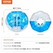 Inflatable Bumper Ball 1-Pack 5FT/1.5M Body Sumo Zorb Balls for Teen &  0.8mm Thick PVC Human Hamster Bubble Balls Play Bumper Bopper Toys