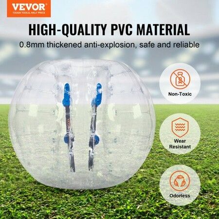 Inflatable Bumper Ball 1-Pack 5FT/1.5M Body Sumo Zorb Balls for Teen &  0.8mm Thick PVC Human Hamster Bubble Balls Play Bumper Bopper Toys