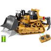 9 Channel Metal RC Bulldozer,Realistic Remote Control Kids Construction Play Toys with Lights and Sound,Track Type Tractor Toys,Birthday Gift for Ages 3+