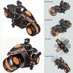 Remote Control Motorcycles, 360 Degree Spinning Action Rotating Drift Stunt Motorbike 2WD High Speed Rc Motorbikes for Kids Boys Age 5 Up , Orange