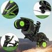 Remote Control Motorcycles, 360 Degree Spinning Action Rotating Drift Stunt Motorbike 2WD High Speed Rc Motorbikes for Kids Boys Age 5 Up , Green