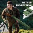3pcs Gun Socks Shotgun Cases Rifle Pistol Sleeves 137x10cm Airsoft Handgun Storage Protector Silicone Treated Fabric Knit with Drawing Closure Green