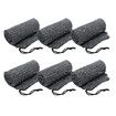 6pcs Gun Socks Shotgun Cases Rifle Sleeves 132x15cm Pistol Airsoft Handgun Storage Protector Silicone Treated Knit Fabric with Drawing Closure Grey