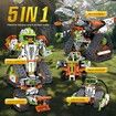 5 in 1 STEM Robot Toys Building Kits App & Remote Control Engineering Learning Educational Toys DIY Projects for Kids Ages 8-12 (539 Blocks)