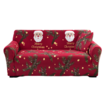 Christmas Sofa Cover Santa Claus Printed Sofa Couch Cover Washable Furniture Protector Christmas Home Room Festival Decoration Size 145-185cm