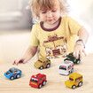 Advent Calendar for Kids Boys, 24 Days Christmas Countdown Calendar with Cute Pull Back Cars Vehicles, Holiday Gift for Kids Age 3 Up