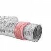 Dryer Vent Hose 254MM Insulated Flexible Duct 7.62M Long w/ 2 Duct Clamps Heavy-Duty Three Layer Protection for HVAC Heating Cooling Ventilation & Exhaust
