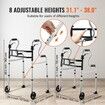 Folding Walker Stand-Assist Folding Walkers with Adjustable Height & Width