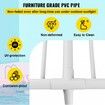 Pool Towel Rack 5 Bar White Freestanding Outdoor PVC T-Shape Poolside Storage Organizer Include 8 Towel Clips Mesh Bag Hook Also Stores Floats and Paddles