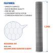 Hardware Cloth Wire Mesh Fence Hot Dip Galvanised Chicken Coop Rabbit Cage Guard Barrier Enclosure Tree Protection Fencing Netting 50mx1.2m