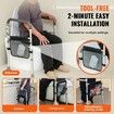 Toilet Safety Rail Folding Toilet Seat Frame Adjustable Width & Height Fit Most Toilets Supports 136kg Stand Alone Toilet Handles Grab Bars with Padded Arm