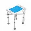 Shower Chair Adjustable Height Shower Stool with Crossbar Support Shower Seat for Inside Shower or Tub Non-Slip Bench Bathtub Stool Seat 226.8 kg Capacity