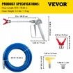 Airless Paint Spray Hose Kit 50ft 1/4" Swivel Joint 3600psi with 517 Tip