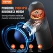 Massage Gun Deep Tissue Percussion Muscle Massager for Athletes - with 4 Speed Levels & 4 Massage Heads 7.4V 2500mAh Batteries Handheld Mini Massage Gun