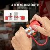 1/2" Flat Face Hydraulic Couplers 1/2" NPT Skid Steer Couplers 2 Dust Caps
