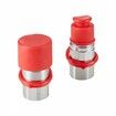 1/2" Flat Face Hydraulic Couplers 1/2" NPT Skid Steer Couplers 2 Dust Caps