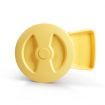 Automatic Pet Feeder with Recordable Message and Built-In Microphone - Yellow
