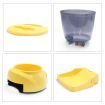Automatic Pet Feeder with Recordable Message and Built-In Microphone - Yellow