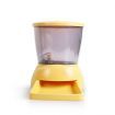 Automatic Pet Feeder with Recordable Message and Built-In Microphone - Yellow