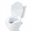 Raised Toilet Seat 100 mm Height Raised 136 kg Weight Capacity Universal Toilet Seat Riser Screw Rod Locking with Toilet Seat for Elderly Handicap Patient