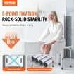 Shower Chair Adjustable Height Shower Stool with Built-in Handles Shower Seat for Inside Shower or Tub Non-Slip Bench Bathtub Stool Seat 158.8 kg Capacity