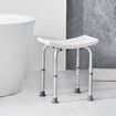 Shower Chair Adjustable Height Shower Stool with Built-in Handles Shower Seat for Inside Shower or Tub Non-Slip Bench Bathtub Stool Seat 158.8 kg Capacity