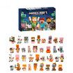 Christmas Advent Calendar 24 Days Building Blocks Toy Figures, Including 24 Random Figures Christmas Toys for Boys Girls Age 3 Up, B