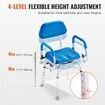 Swivel Shower Chair 360 Degree Adjustable Shower Seat with Pivoting Arms & Padded Bath Seat for Inside Shower or Tub Non-Slip Rotating Bathtub Chair