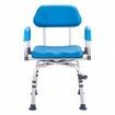 Swivel Shower Chair 360 Degree Adjustable Shower Seat with Pivoting Arms & Padded Bath Seat for Inside Shower or Tub Non-Slip Rotating Bathtub Chair