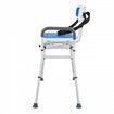 Sliding Tub Transfer Bench Shower Chair with 360 Degree Swivel Seat 400LBS