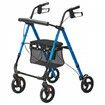 Rollator Walker for Seniors and  Lightweight Aluminum Foldable Rolling Walker with Adjustable Seat and Handle Outdoor Mobility Rollator Walker