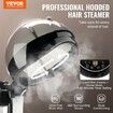 Professional Hair Steamer for Deep Conditioning 11.81-inch Hooded Ionic Hair Steamer with 2 Modes Height-Adjustable Standing Hair Steamer