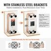 30 Plate Heat Exchanger 4*1-1/4" MNPT Ports 5"x 12" Brazed 316L St. Steel
