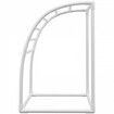 Outdoor Towel Rack Pool Towel Rack 7 Bar Curved White Freestanding Patio