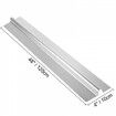 Radiant Floor Heat Transfer Plates 4' 50 pcs Omega Aluminum for 1/2" PEX